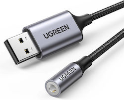 Ugreen CM477 USB-A male σε 3.5mm female