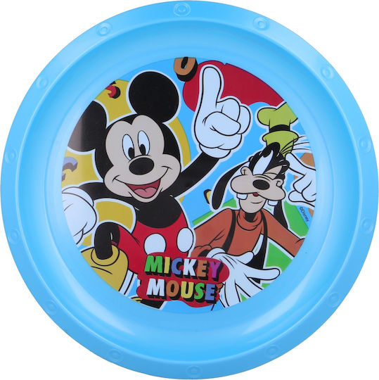 Stor Детска Чиния за Хранене Mickey Cool Summer от Пластмаса Син 50112