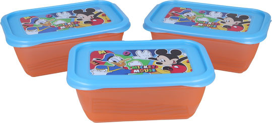 Stor Mickey Mouse Πλαστικό Παιδικό Σετ Φαγητού Mickey 0.54lt Πολύχρωμο