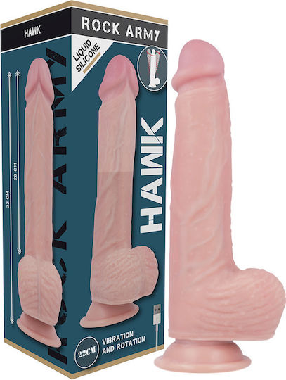 Dream Love Hawk Realistic Vibrator 21cm Flesh