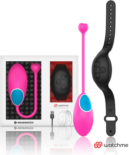 WatchMe Δονητής Egg με Remote Control Egg Wireless Technology Fuchsia / Jet Black