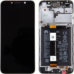 Οθόνη με Πλαίσιο για Huawei Y5p (Μαύρο)