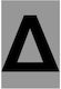 Ergo "Δ" Sign with Text in Black Color Aluminum 3cm 572410.0058