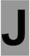 Ergo "J" Sign with Text in Black Color Aluminum 3cm 572410.0040