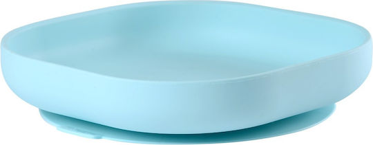 Beaba Baby Food Plate made of Silicone Light Blue