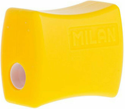 Milan Double 20152918 Plastic Double Pencil Sharpener Yellow