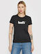 Levi's Women's Athletic T-shirt Black