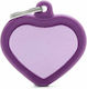 My Family Dog ID Heart Purple from Rubber