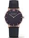 Paul Hewitt Women's Watch with Black Leather Strap