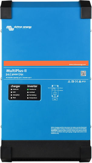 Victron Energy MultiPlus II 48/10000/140-100 Чиста Синусоидална Вълна Инвертор Мощност с Номинално Напрежение на Входа 48V Еднофазен PMP483105000