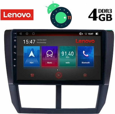 Lenovo Car-Audiosystem für Subaru Forstwirt / Impreza 2008-2013 (Bluetooth/USB/AUX/WiFi/GPS/Apple-Carplay) mit Touchscreen 9"