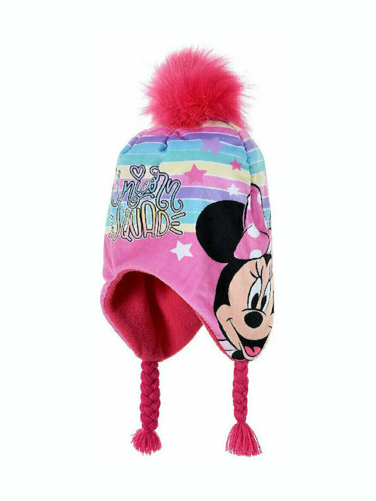 Kinder Mütze Fleece Fuchsie