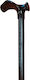 Kifidis Orthopedics Baston De Mers Baston Din Lemn Cu Mâner Anatomic Negru 0467.9.150.1