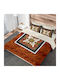 Makis Tselios Home Asia Set Coverlet Queen Size Cotton Satin Brown 220x240cm 3pcs