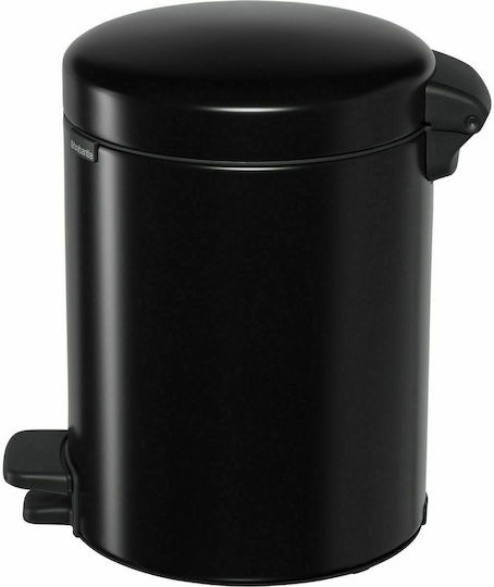 Brabantia New Icon Metallic Bathroom Basket 5lt Black Matt