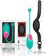 WatchMe Δονητής Egg με Remote Control Egg Wireless Technology Aquamarine / Jet Black