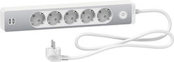 Schneider Electric Power Strip 5 Sockets with 1.5m Cable