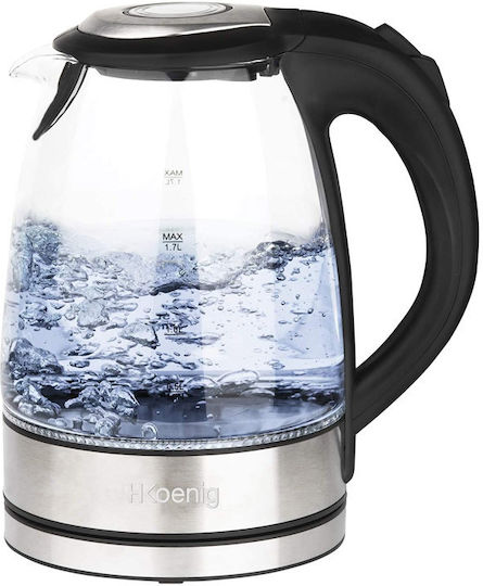 HKoenig Kettle 1.7lt 2200W Gray