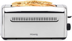 HKoenig Φρυγανιέρα 2 Θέσεων 1500W Inox