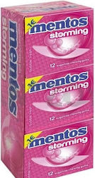 Mentos 12 Chewing Gums Storming With Bubble Fresh Flavour No Added Sugar 12pcs 33gr