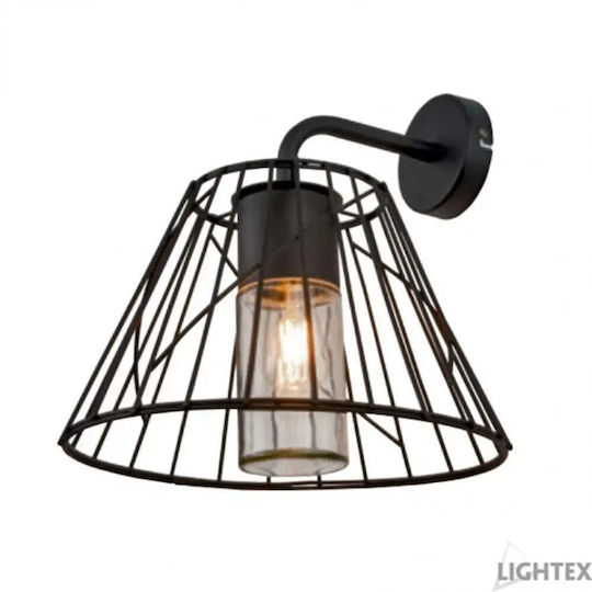 Lightex Malaga Стенно Външно Осветително Тяло със Сенник E27 IP44