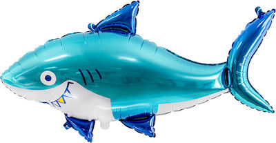 Balon Folie Jumbo Albastru Shark 102buc