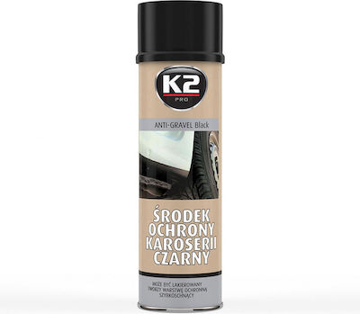 K2 Anti-Gravel Σπρέι Προστασίας Αμαξώματος Μαύρο 500ml