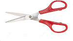 Justnote Scissors 16cm with Metallic Blade Red