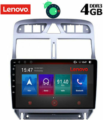 Lenovo Sistem Audio Auto pentru Peugeot 307 2001-2008 (Bluetooth/USB/AUX/WiFi/GPS/Apple-Carplay/Partitură) cu Ecran Tactil 9" DIQ_SSX_9512