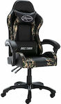 vidaXL Racing Artificial Leather Gaming Chair with Adjustable Arms Black / Camo