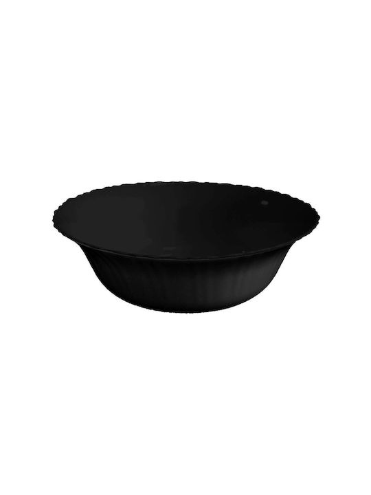 TnS Σαλατιέρα Γυάλινη Μαύρη 23x23x8cm