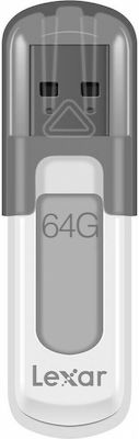 Lexar JumpDrive V100 64GB USB 3.0 Stick Gray