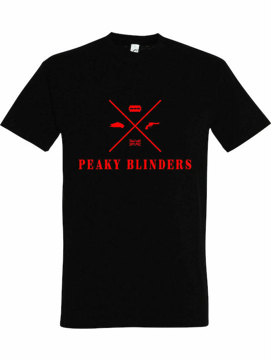 Unisex T-shirt " Peaky Bliders Elements ", Schwarz