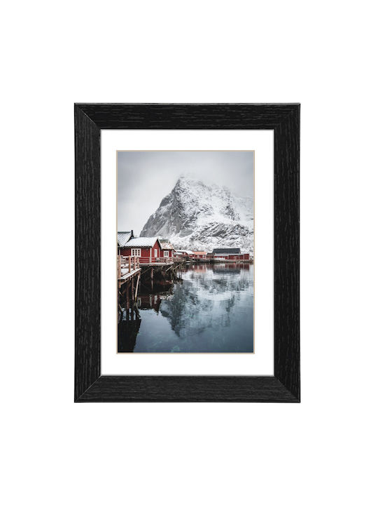 HAMA Photo Frame Wooden Oslo 15x20cm with Black Frame