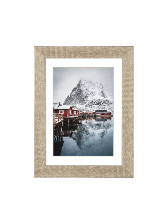 HAMA Photo Frame Wooden Oslo 15x20cm with Beige Frame