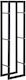 HomCom Metallisch Regal Holzlagerung 40x25x150cm