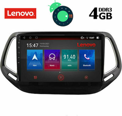 Lenovo Sistem Audio Auto pentru Jeep Busolă 2016+ cu Clima (Bluetooth/USB/AUX/WiFi/GPS/Apple-Carplay/Partitură) cu Ecran Tactil 10.1" DIQ_SSX_9278