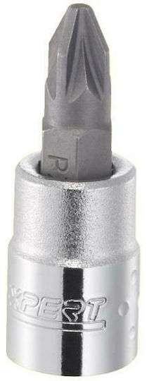 Expert Tools Cheie tubulară cu Vârf Cruciform și Patrat de Prindere 1/4'' Dimensiune Pz3 1buc
