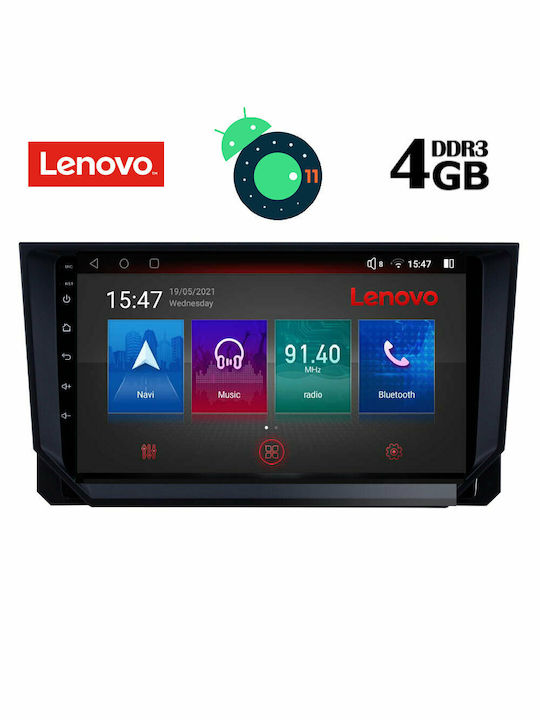 Lenovo Car Audio System for Seat Arona / Ibiza Audi A7 2018+ (Bluetooth/USB/AUX/WiFi/GPS/Apple-Carplay/CD) with Touch Screen 9" DIQ_SSX_9573