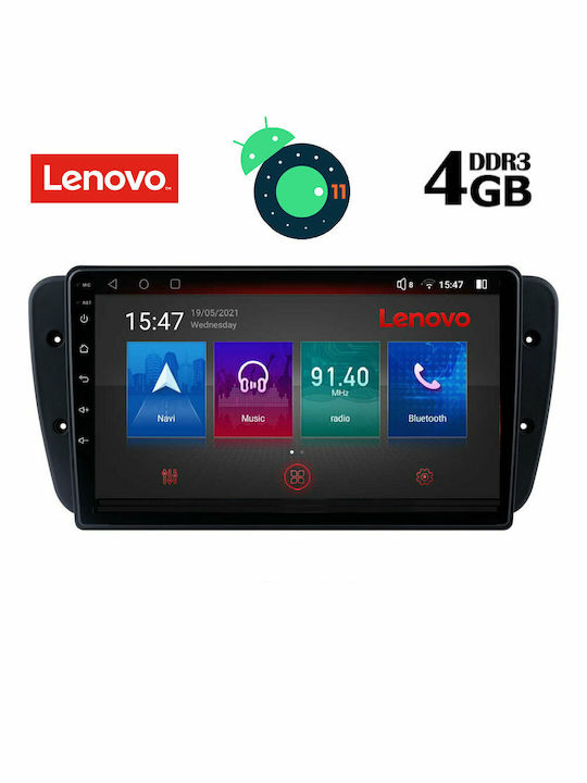 Lenovo Car-Audiosystem für Seat Ibiza 2008-2015 (Bluetooth/USB/AUX/WiFi/GPS/Apple-Carplay) mit Touchscreen 9" DIQ_SSX_9571