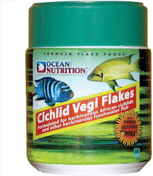 Ocean Nutrition Vegi Cichlid Food Flakes with Spirulina 34gr