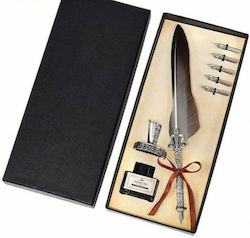 Etoile Set Writing Pen with Feather Black