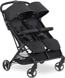 Hauck Swift X Duo Adjustable Double Stroller Suitable for Newborn Black 12.3kg