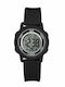 Q&Q Digital Women's Watch with Black Rubber Strap
