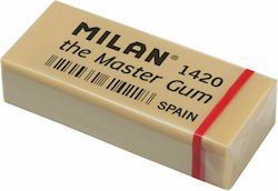 Milan Eraser for Pencil and Pen Master 1420 5pcs White