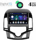 Digital IQ Car-Audiosystem für Hyundai i30 2007-2012 mit Klima (Bluetooth/USB/AUX/WiFi/GPS/Apple-Carplay) mit Touchscreen 9" DIQ_BXD_6231CL