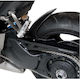 Barracuda Back Motorcycle Wheel Mudguard with Chain Guard for Honda CBR 1000 Black 1pcs