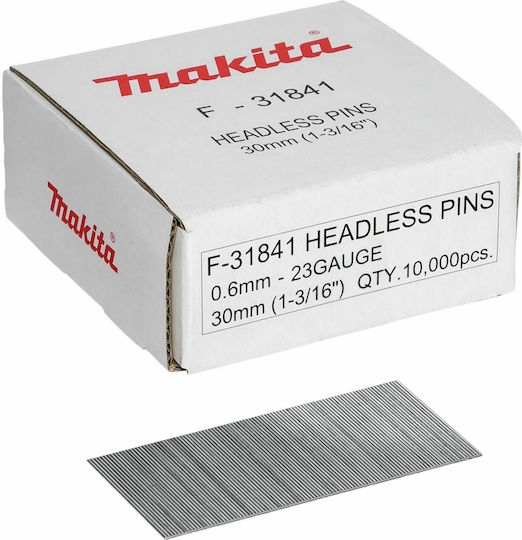 Makita F-31841 Καρφιά 0,6x30mm 23 Ga 10000τμχ