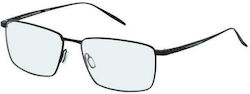 Porsche Design Metal Eyeglass Frame made of Titanium Black P8373 A