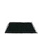 Fylliana Rug Rectangular with Fringes Black